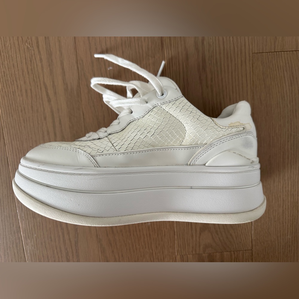 Michael Kors Women's Stylish White Platform Sneakers